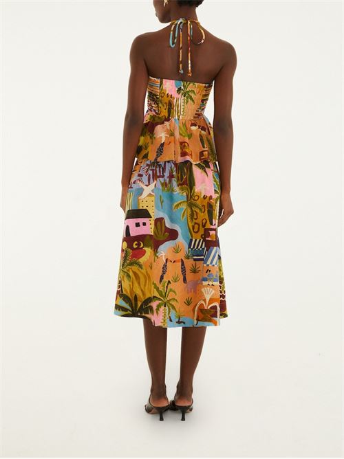 Tropical Painting Dress FARM RIO | 348371TROPICALPAINTING26098